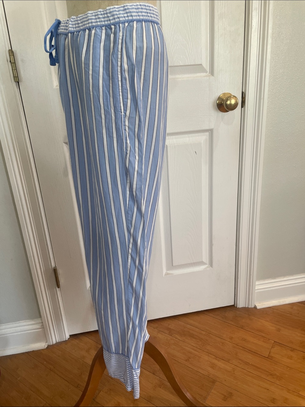 Stars Above Striped simply cool fabric sleepwear Pajama Set blue white women’s L - Picture 15 of 16
